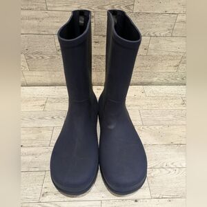Kids' Navy Rubber Rain Boots Size 5